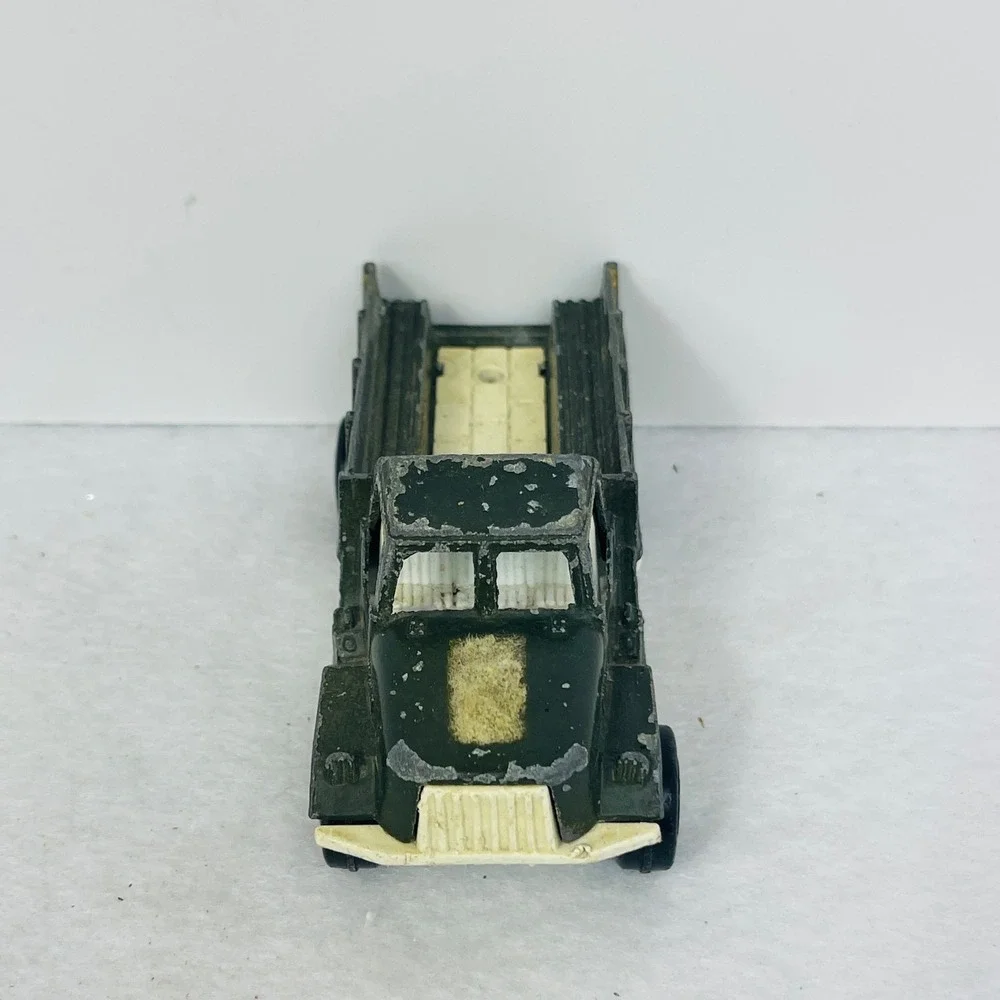 Vintage Tootsietoy Deuce 1/2 Military Truck Diecast Green Made USA Toy Vehicle